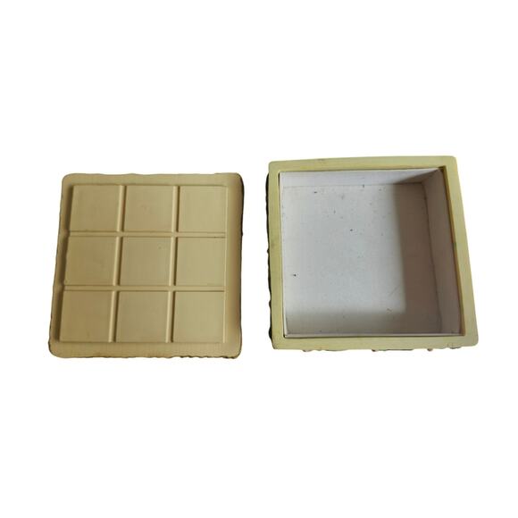 Vintage Hunter & Duck Tic Tac Toe Resin Game Box Figurine Decorative Collectible - Picture 12 of 13